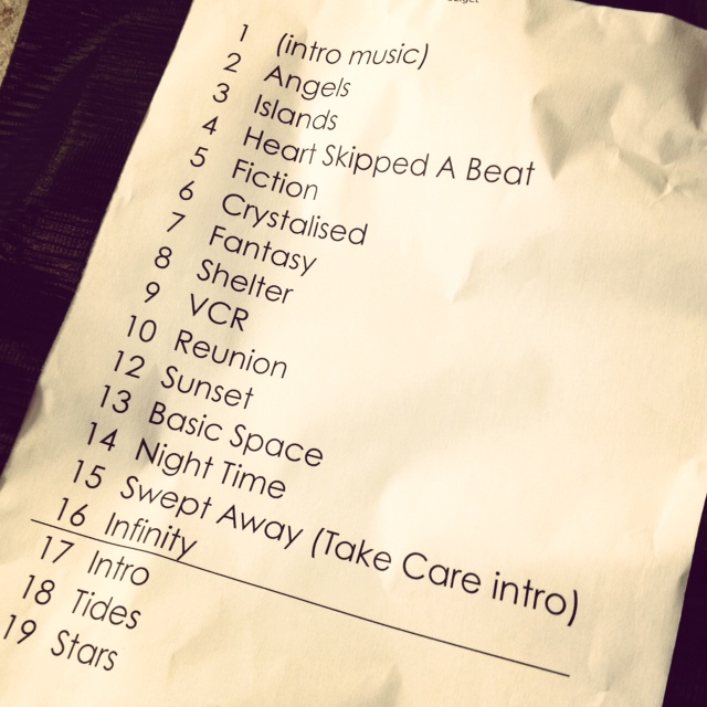 The XX @ Route du Rock - Tracklist