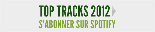 Top Tracks 2012 sur Spotify