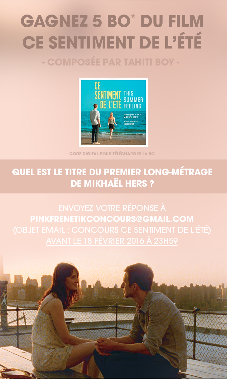 Gagnez la BO du film Ce sentiment de l’été de Mikhaël Hers