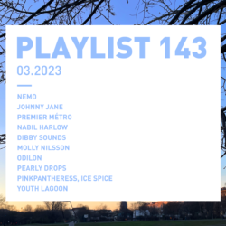 Playlist 143 : Nemo, Johnny Jane, Nabil Harlow, Dibby Sounds, Youth Lagoon, etc.