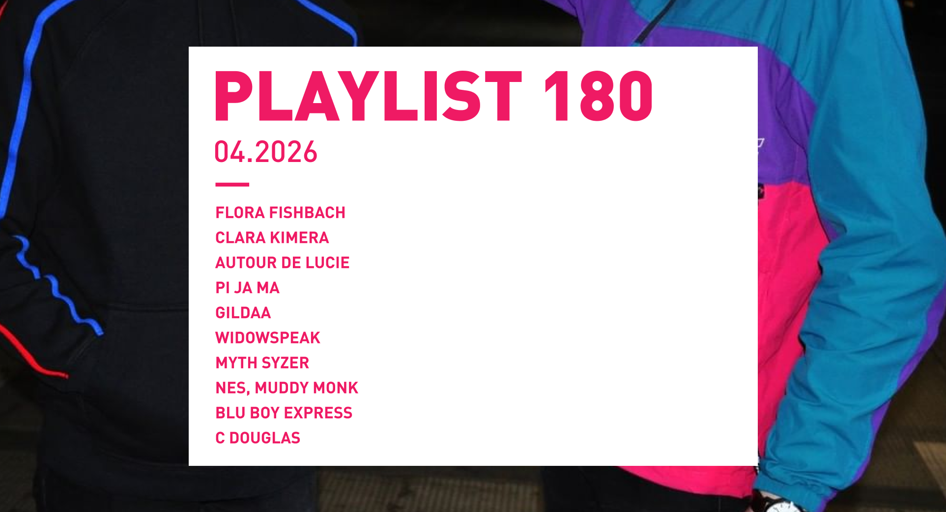 Playlist 180 : Clara Kimera, Autour de Lucie, Gildaa, Widowspeak, Blu boy express, etc.